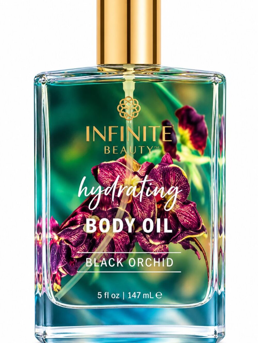 Infinite Beauty New Hydrating Body Oil Black Orchid 5 fl oz
